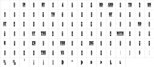 Council WordLogosTwo Character Map Council WordLogosTwo Character Map