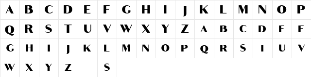 Croco Free Regular Character Map Croco Free Regular Character Map