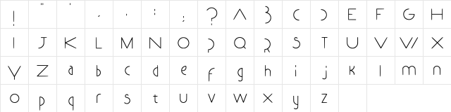 Arq Geometry Regular Character Map