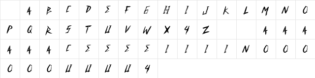 David Elika Demo Version Regular Character Map David Elika Demo Version Regular Character Map