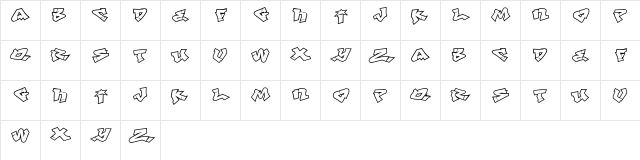 LHF Def Writer | BASE Regular Character Map