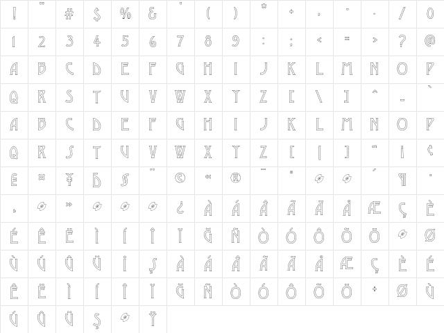 Desdemona Regular Character Map Desdemona Regular Character Map