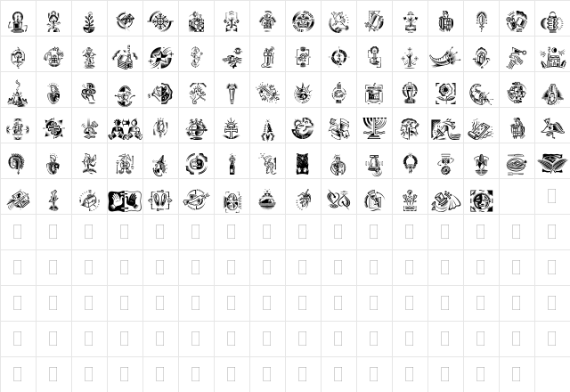 DF Celebrations Plain Character Map DF Celebrations Plain Character Map