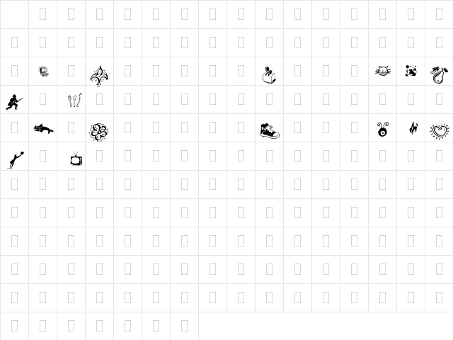 DF Demo Plain Character Map