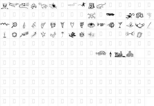 DF Inspirations Two Plain Character Map