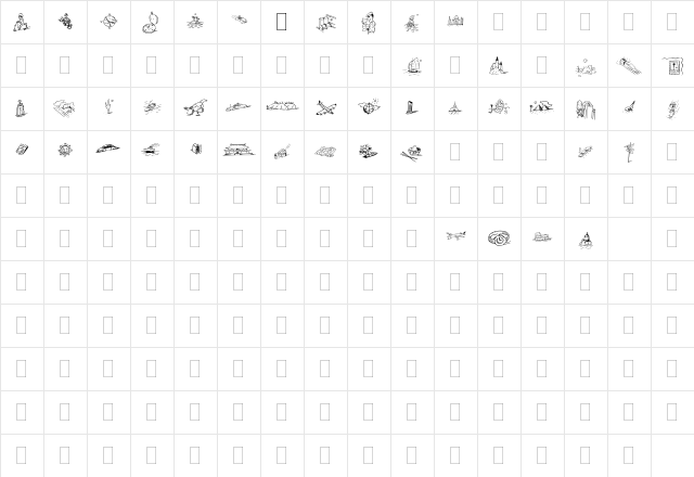 DF Journeys Two Plain Character Map
