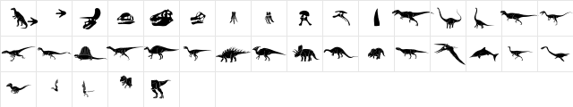 Dinosaur Solid Character Map Dinosaur Solid Character Map