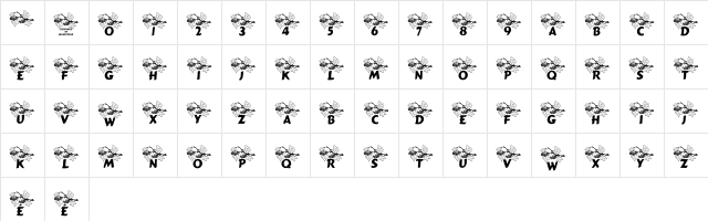 LCR Autumn Regular Character Map