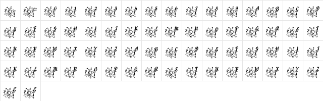 LCR Joyful Noise Regular Character Map LCR Joyful Noise Regular Character Map