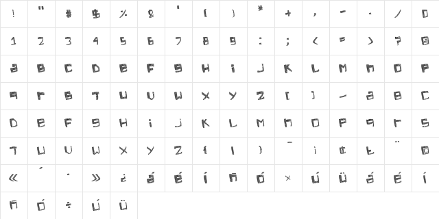 electric feel electric feel Character Map