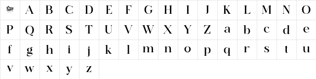 Ethereal Demo ExtBd Regular Character Map