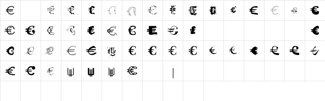 EuroDecoEF Two Character Map