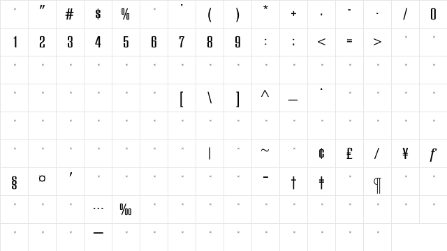 EuropaGrotesqueMediumTab Regular Character Map EuropaGrotesqueMediumTab Regular Character Map
