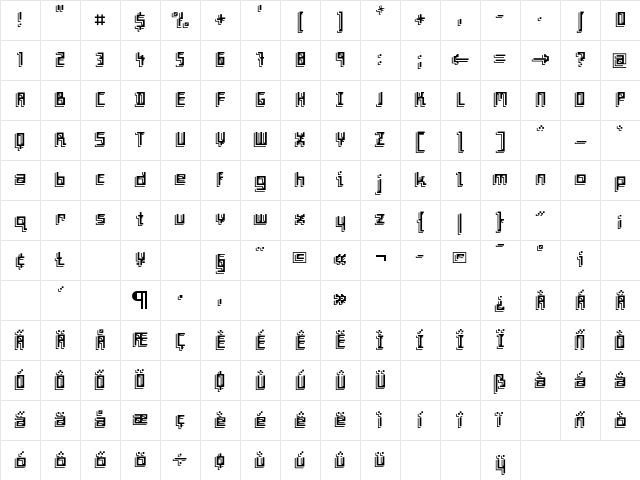 F2FFrontpageFour LT Std Regular Character Map