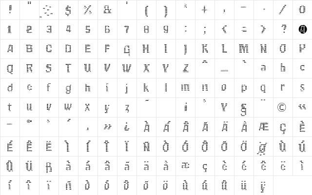 F2FMekkasoTomanik LT Std Regular Character Map
