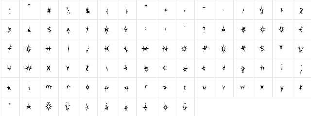 F2FShpeetz LT Std Regular Character Map