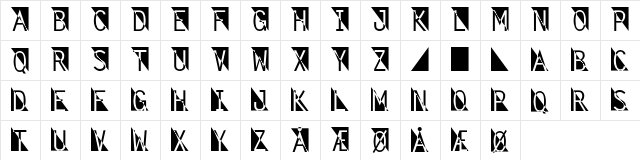 Fantomet2 Regular Character Map