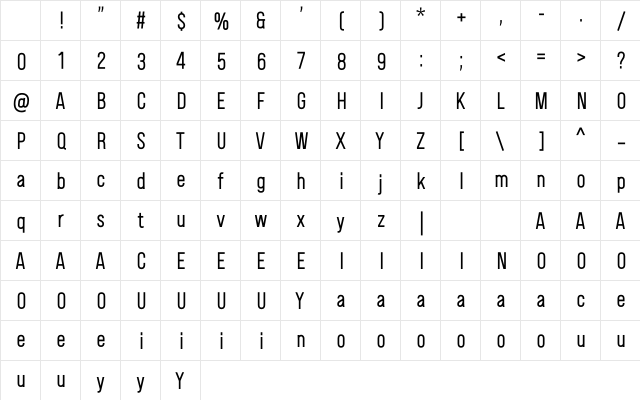 Fitiya Regular Character Map Fitiya Regular Character Map