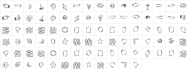 Fontesque Ornaments Character Map