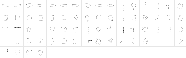 Fontesque OrnamentsFine Character Map