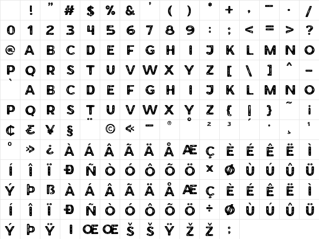 Forest Trophy Textured Regular Character Map Forest Trophy Textured Regular Character Map