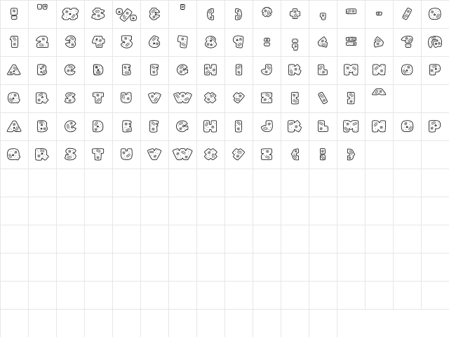 LD Owie Regular Character Map