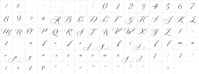 Garlicha Regular Character Map