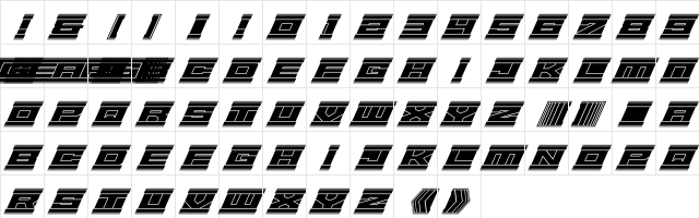 Gear6 Black Character Map