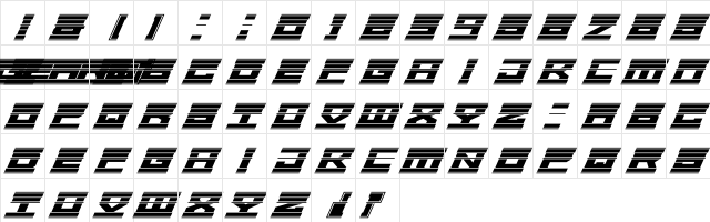 Gear6 Line Character Map