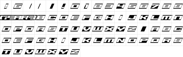 Gear6 Rever Character Map