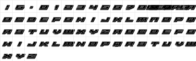 Gear6 Shade Character Map