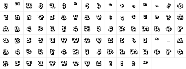 LD Soccer Ball Regular Character Map LD Soccer Ball Regular Character Map