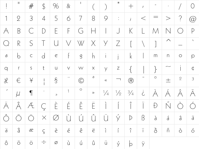 Geometric 231 Light Character Map Geometric 231 Light Character Map