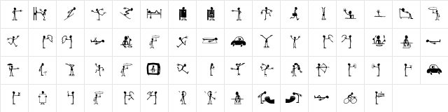 GiacomettiLL Regular Character Map