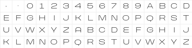 GROZEN MEDICAL Light Regular Character Map