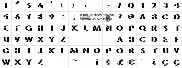 Le Film Shadow Character Map