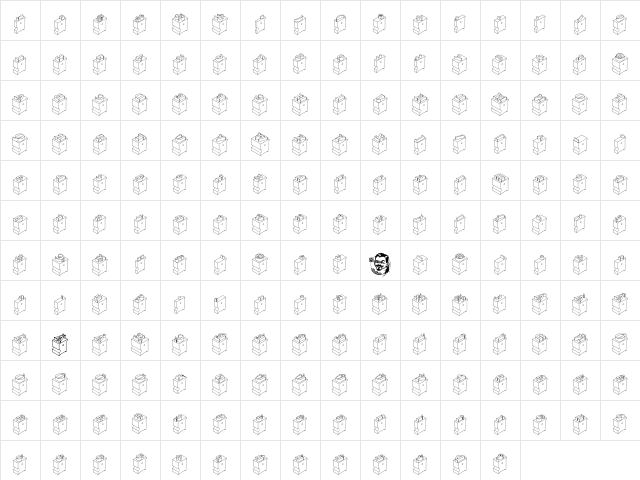 LeadTypeRight Regular Character Map LeadTypeRight Regular Character Map