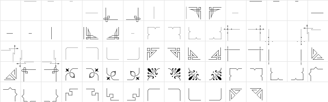 HotmetalBorders One Character Map HotmetalBorders One Character Map
