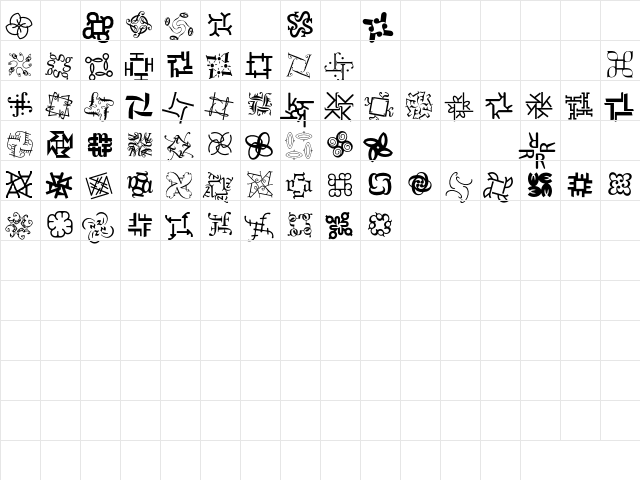 Hypnopaedia One Character Map