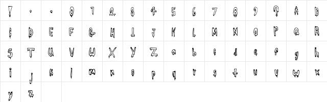 Icicle Chill Regular Character Map