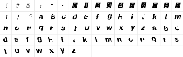 InternationalDisgrace Obleek Character Map