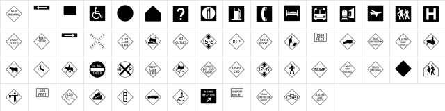 Interstate Pi Three Regular Character Map Interstate Pi Three Regular Character Map