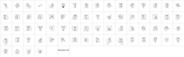 Inu mix Character Map