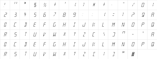 New Regular Character Map