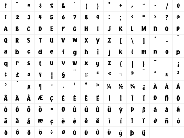JacobyCondICG Black Character Map JacobyCondICG Black Character Map