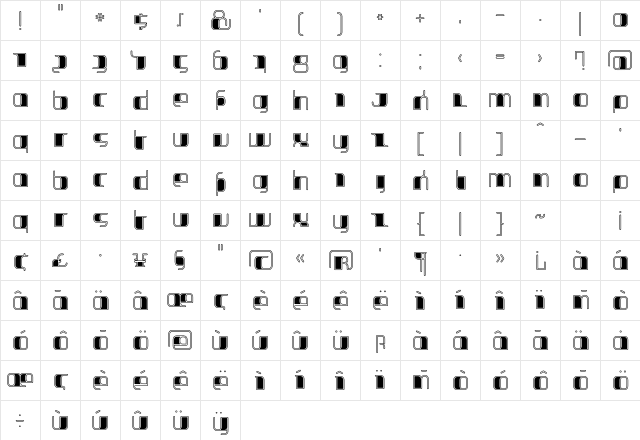 Jakone Inline Character Map