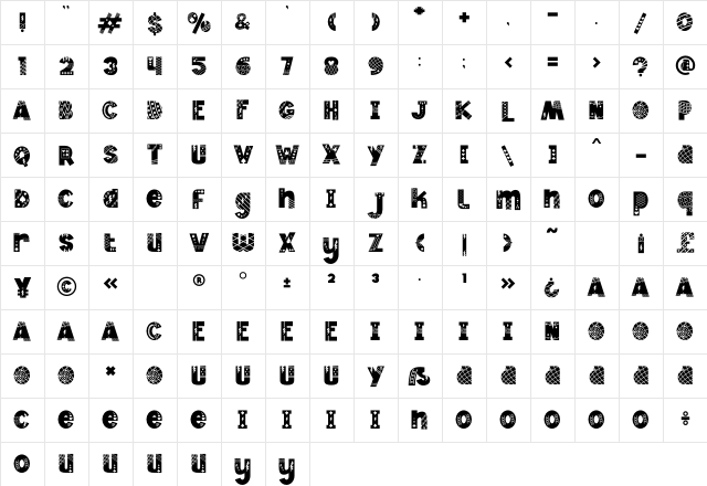 Jester Jumble Decorative Character Map Jester Jumble Decorative Character Map