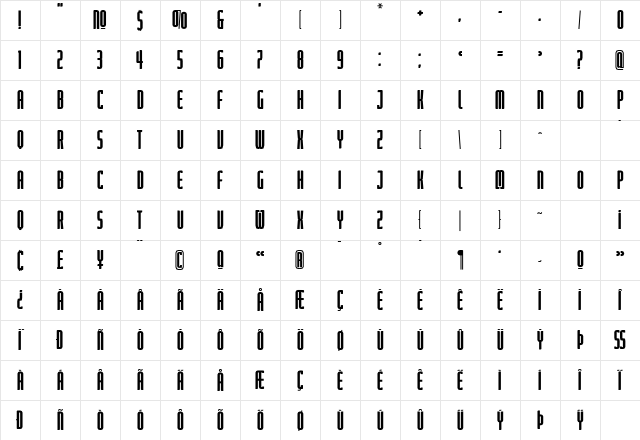 Judgement Compressed Character Map