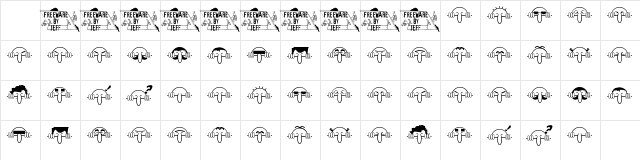 Kilroy Was Here Regular Character Map