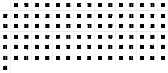 Blockman-solid Regular Character Map